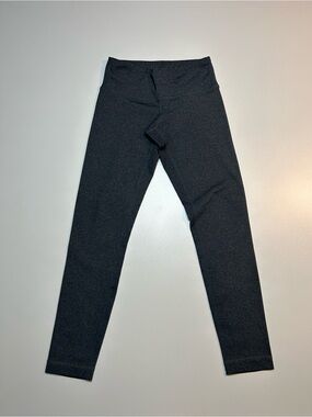 Lululemon Wunder Under High Rise Leggings Heathered Black Gray Space Dye